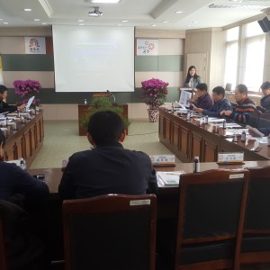 사례관리 - 면사무소 설명회 이미지