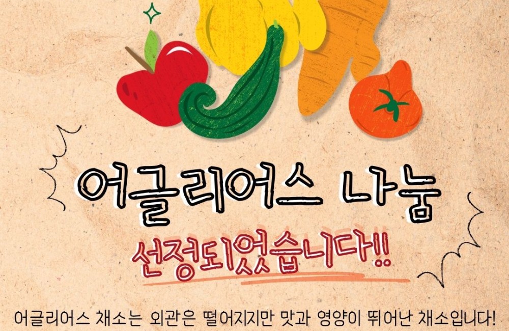 [사례관리팀] 우양재단 ‘먹거리네트워크 9~10월’ 어글리어스 나눔 사업 선정✅ 게시물 첨부 이미지
